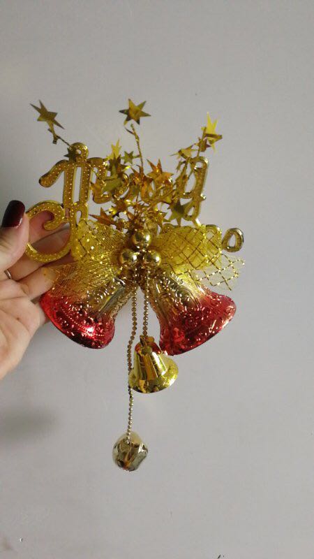 塑料铃铛挂件圣诞配件铃铛圣诞礼品