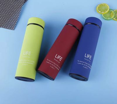 Business straight cup stainless steel thermos GMBH cup life gift cup male and female picking office water cup