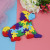 Jokincy 26 English Alphabet Numbers Sitting Dog Puzzle Assembling Building Blocks Wooden Toys 3D 3D Puzzle Model