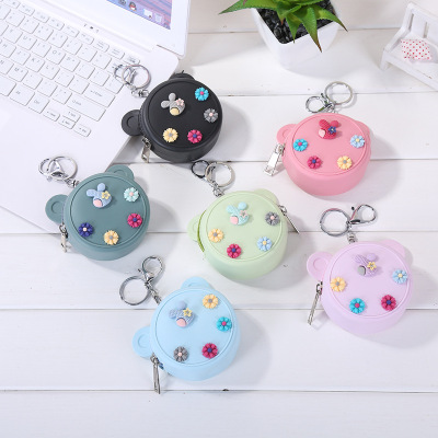 Amazon EBay Mini Silicone Coin Bag Coin Purse Female Children Pouch Carry-on Wallet Student Earphone Bag