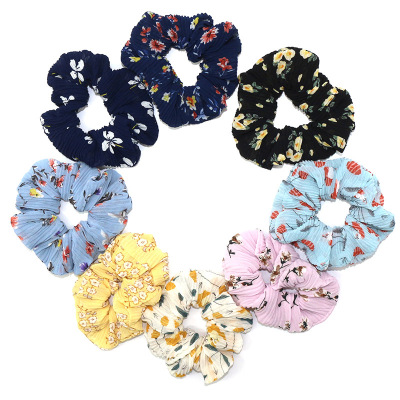 The Korean version of The new small and fresh large intestine hair ring for The cloth art head chiffon hair accessories manufacturers wholesale