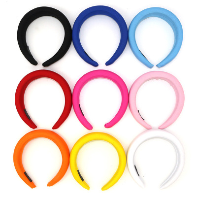 Korean version of the new fashion ins style hair accessories sponge hair hoops ladies wide head hoops cross-border headwear manufacturers wholesale