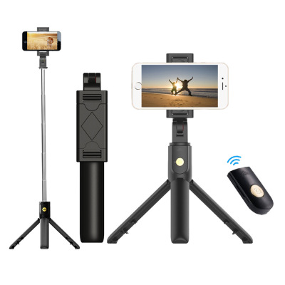 New K07 Bluetooth Selfie Stick Remote Control Tripod Mobile Phone Universal Live Streaming Photography Artifact Multi-Function G0pr0.