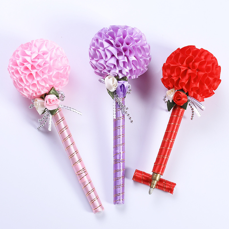 婚庆结婚签到笔婚礼个性创意圆形签名嘉宾签字笔球形签到金笔批发