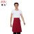 Half apron Korean version of the stylish men's hotel western restaurant apron coffee shop work in black custom half apro