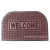 4570 Hot Selling Product Embossed Oval Rubber Thickened Door Mat Floor Mat Home Absorbent Non-Slip Durable Door Mat