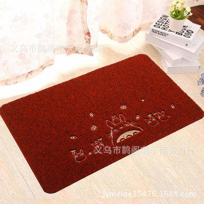 Shida 5080 Taobao Hot Sale Rectangular Rub Embroidery Non-Slip Absorbent Home Floor Mat Non-Slip Mat