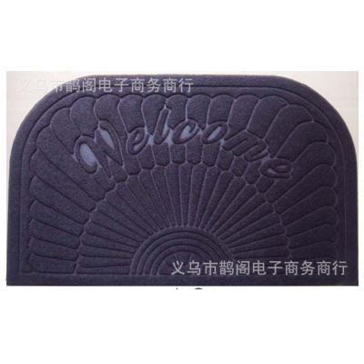 4575 Hot Selling Product Embossed Oval Rubber Thickened Door Mat Floor Mat Home Absorbent Non-Slip Durable Door Mat