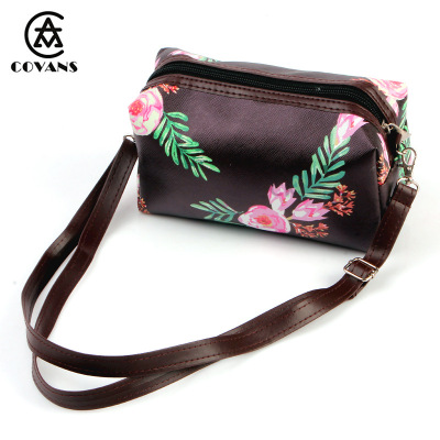 PU leather digital printing adjustable detachable strap cross - body shoulder bag gifts and souvenirs to the order