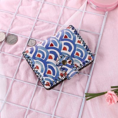 PU material digital printing retro wave pattern car thick line carry a small girl purse