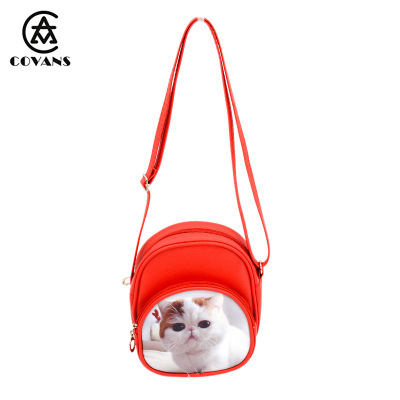 Crossbody bag to be customized manufacturers direct sales PU leather digital printing cute little girl mini shoulder bag crossbody bag to be customized manufacturers direct sales