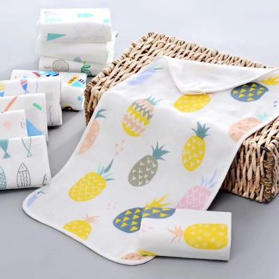 Towel Gauze bamboo fiber children 's soft and absorbent baby towel saliva towel