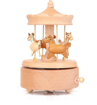 Creative carousel music box children toys carousel home furnishing Christmas decorations
