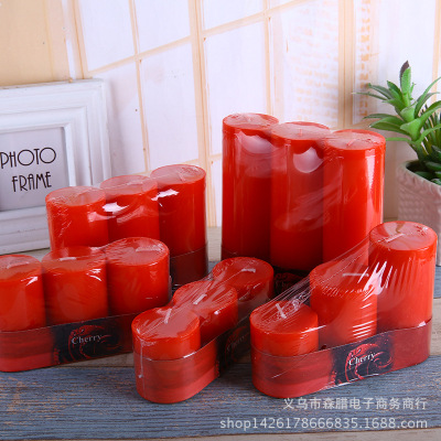 Factory Direct Sales New Aromatherapy Candle Suit Creative Confession Wedding Smokeless Cylindrical Scented Candle Wholesale