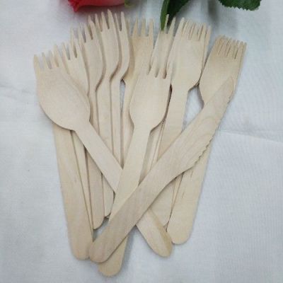 Wooden spoon, fork and knife disposable tableware, environmental protection and health, reasonable price