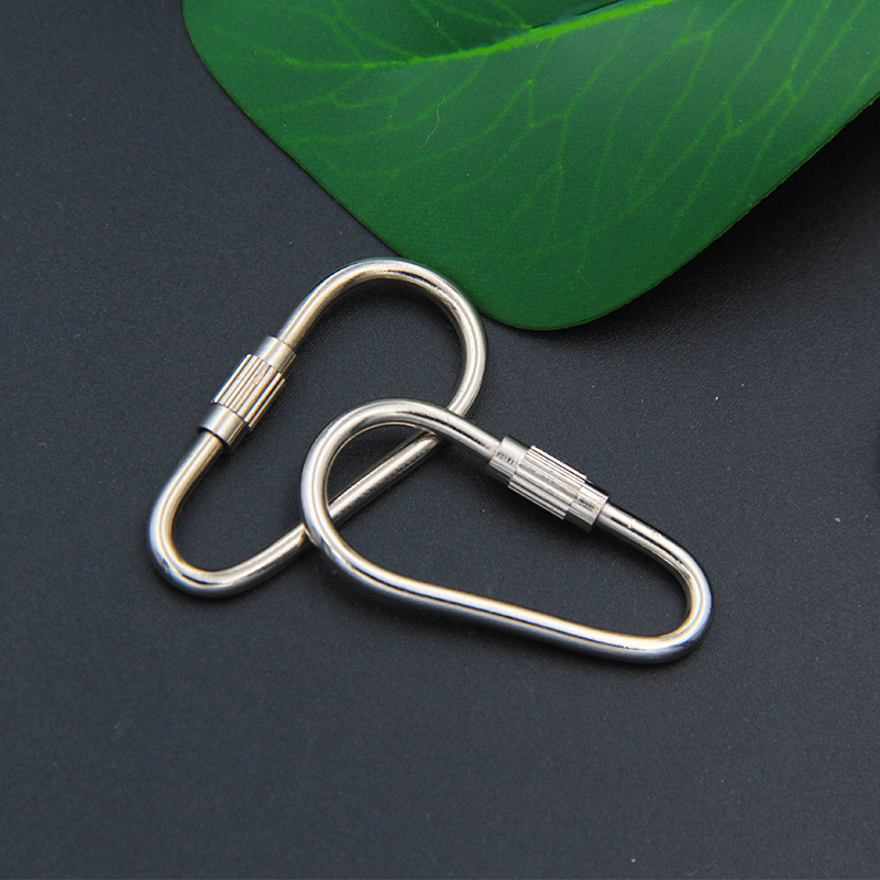 现货螺丝朱胆扣钥匙圈葫芦型金属锁扣铜钥匙圈箱包锁扣挂钩钥匙环