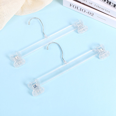 Transparent Plastic Tape Clip Underwear Hanger Clothing Store Underwear Hanging Bra Panties Display Clip Customized Logo Wholesale