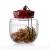High borosilicate sealing jar heat resistance glass jar with bamboo cover glass pot glass storage pot tea pot