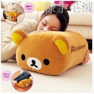 Hot style cuddly bear pillow office rectangular back rest column easy bear pillow plush toy