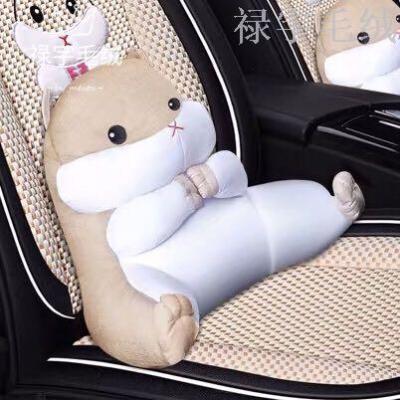 Online Store New Popular Hamster Lumbar Support Waist Pillow Small Pink Pig Pillow Panda Brown Bear Plush Toy Factory Direct Sales