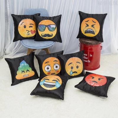 Manufacturers directly for cross-border hot QQ facial sequins pillow cases can be customized all kinds of pillow