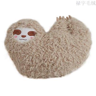 Amazon foreign trade new hot style cute expression jungle sloth pillow water monkey plush toy doll cushion