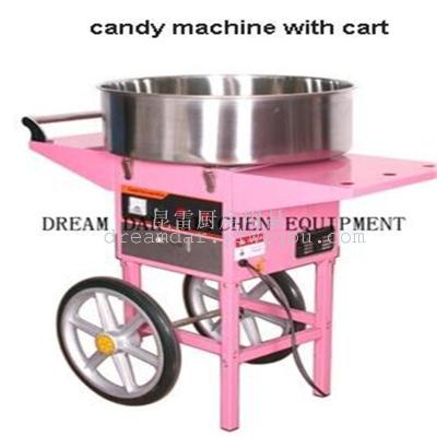 Cotton Candy Machine with Car Commercial Electric Drawing Fast Heating Automatic Stall Fancy Colored Sugar