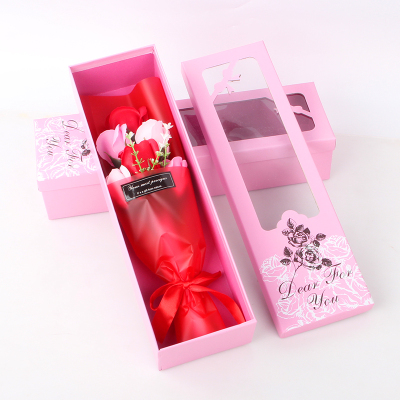 Best-Seller on Douyin Rose Soap Flower Box Mother's Day Creative Gift Valentine's Day 520 Gift Wholesale Factory Direct Sales