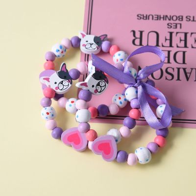 DIY log bracelet beads girl bracelet cute dog with Korean fashion children's bracelet