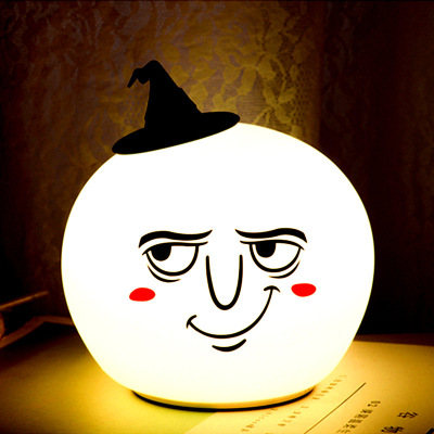 Hot style ins silicone night light festival atmosphere light creative witch Amazon bedside sensor light