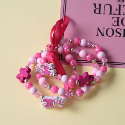 Acrylic beads children decoration with gifts wholesale New Korean children's bracelet jewelry pink purple lamb acrylic children decoration with gifts wholesale