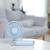 Rotary folding small fan USB charging handheld mini desktop small fan with charging pad function