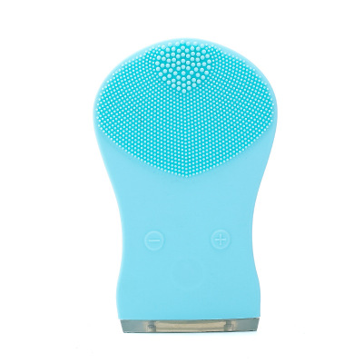 New ultrasonic household cleaner double-sided decontamination wash brush electric silicone cleanser manufacturers