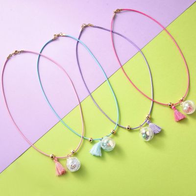 Manufacturers of direct selling students children's gifts Manufacturers direct selling pendant necklace lovely pure color new simple wholesale