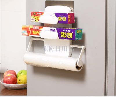 Household Plastic Wrap Storage Rack Roll Paper for Kitchen Uses Storage Rack