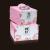 Pink flower meets hand cake box in stock
