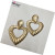 Heart - shaped temperament American and European exaggerated earrings aureate shell earrings large Heart - shaped earrings pendant fashion move joker female style
