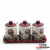 Manufacturers direct selling ceramic materials spice jar set kitchen containers with a variety of colors