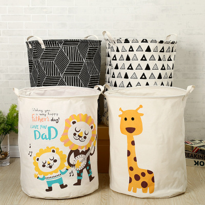 Household cloth art dirty clothes basket toys receiving buckets creative dirty clothes basket box manufacturers wholesale
