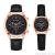 Bay fashion hot sale leisure business contracted men and women belt couple watch students watch quartz 8