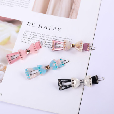 Hot shot new express bow small grasp clip hair ornaments han version hollow out joker - one word clip manufacturers wholesale