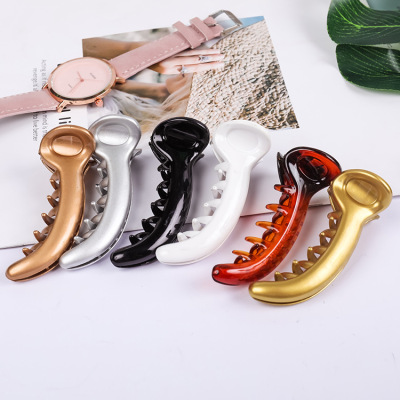 2019 hot sales ponytail clip black modeling Korean version of banana clip vertical clip female exquisite hairpin manufacturers direct sales