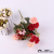 Head holding flower branches to guard against true and false roses bouquet sitting room Head mini silk flower interior decoration pieces