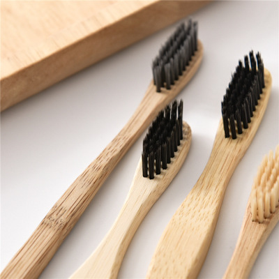 Zheng hao hotel bamboo toothbrush the disposable toiletries wholesale bamboo charcoal wooden handle toothbrush hotel accommodation