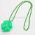 ZD Foreign Trade Popular Style Factory Direct Sales Halloween Christmas Party Products Glowing Led Four-Leaf Clover Necklace
