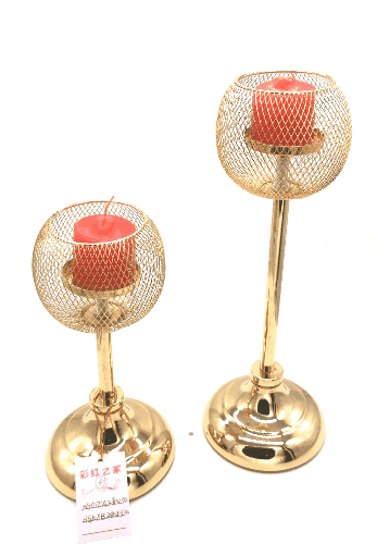 French gold candlestick