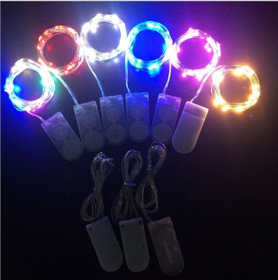 Copper Wire LED Button Battery LAMP CR2032 Battery box Wedding lights Copper wire lamp String Wholesale