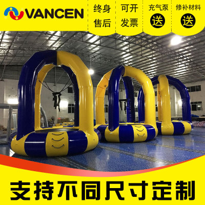 Portable Inflatable Trampoline Children's Indoor Outdoor Square Bounce Bed Commercial Children Trampoline