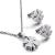 Arnan accessories stainless steel necklace + earrings set of clover popular South American manufacturers direct sales