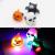 ZD Factory Direct Sales Foreign Trade Popular Style Halloween LED Luminous Ring Pumpkin Skull Bat Ring